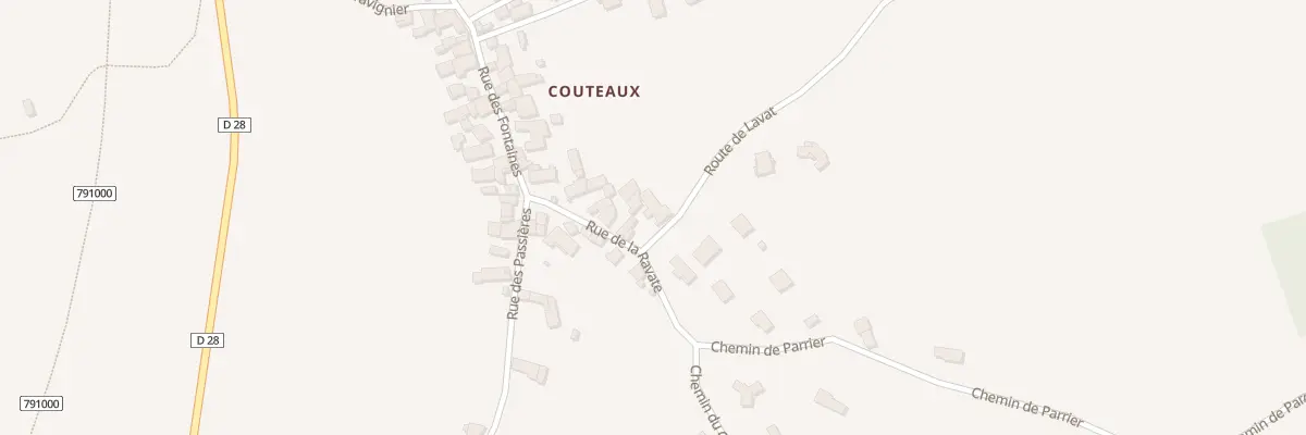 Plan du 13 Rue de la Ravate à Lantriac