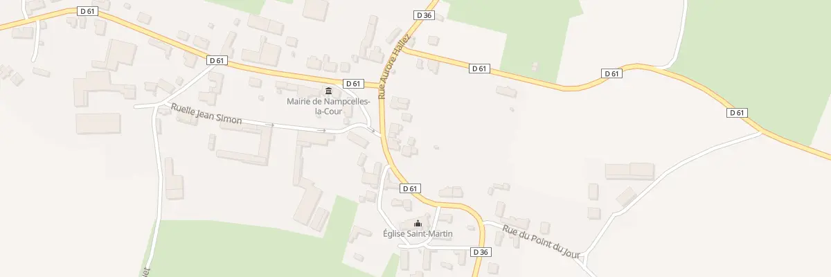 Plan du 5 Rue Aurore Hallez à Nampcelles-la-Cour