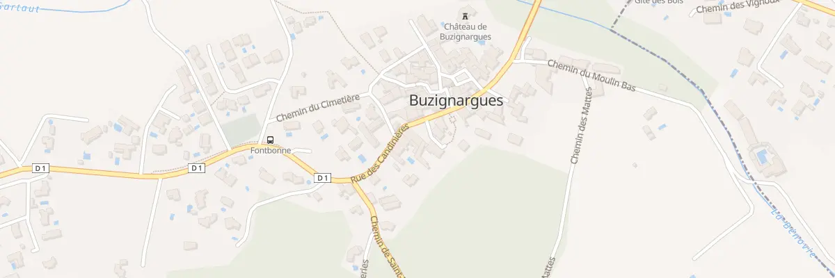 Plan du 57 Rue des Candinières à Buzignargues
