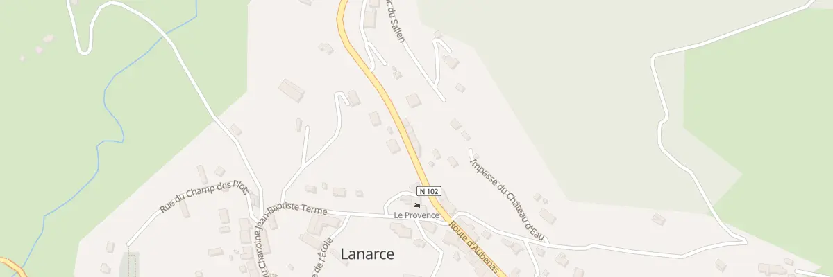 Plan du 5006 Le Ranc du Sallen à Lanarce