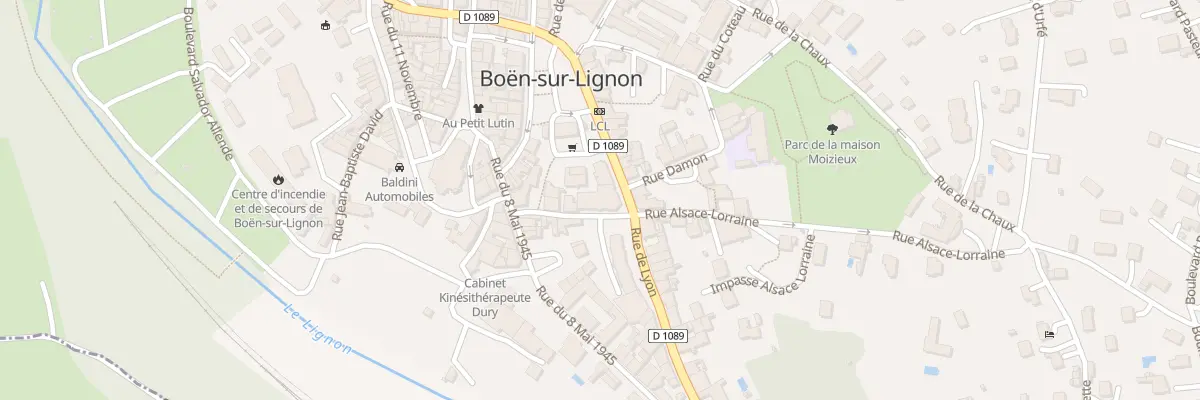 Plan du 8 Rue de Lyon à Boën-sur-Lignon