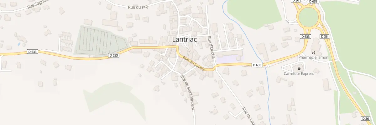 Plan du 9019 Rue du Lavoir à Lantriac