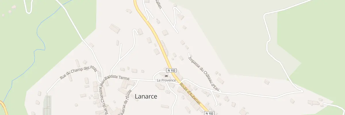 Plan du 5009 Le Ranc du Sallen à Lanarce