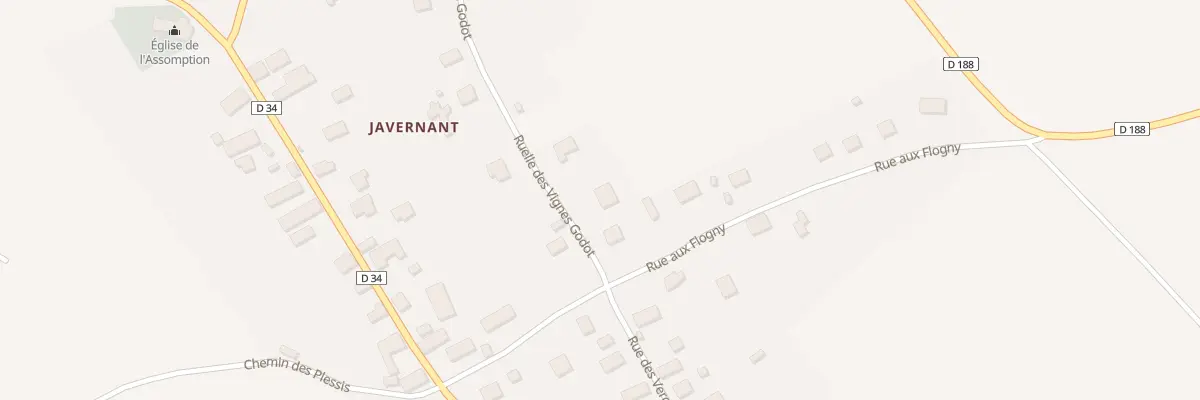 Plan du 4 Rue des Vignes Godot à Javernant