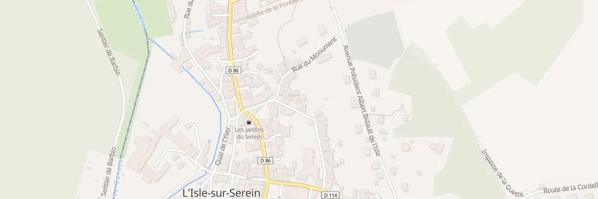 Plan du 8 Petite Rue Ferree à L’Isle-sur-Serein