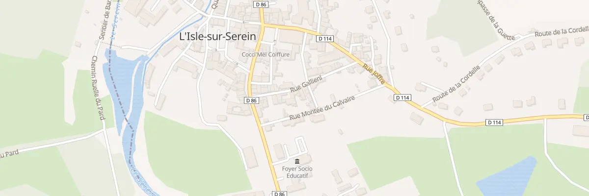 Plan du 14 Rue Gallièni à L’Isle-sur-Serein