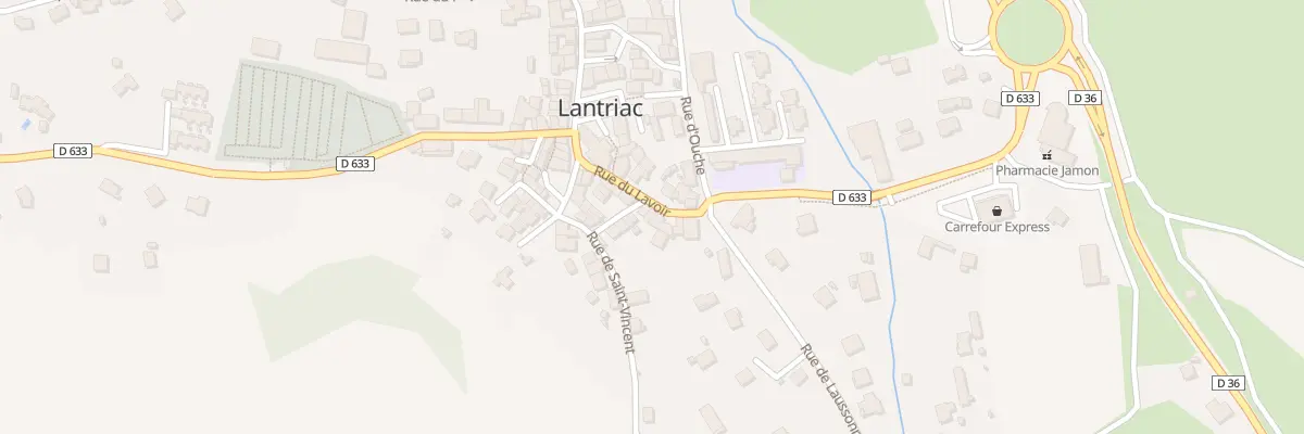 Plan du 9006 Rue du Lavoir à Lantriac
