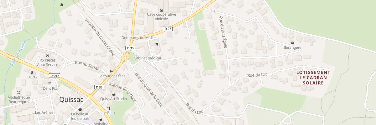 Plan du 73 Imp des Tonneliers à Quissac