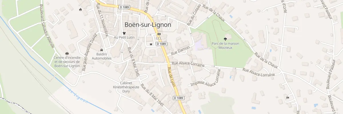 Plan du 1 Rue Damon à Boën-sur-Lignon
