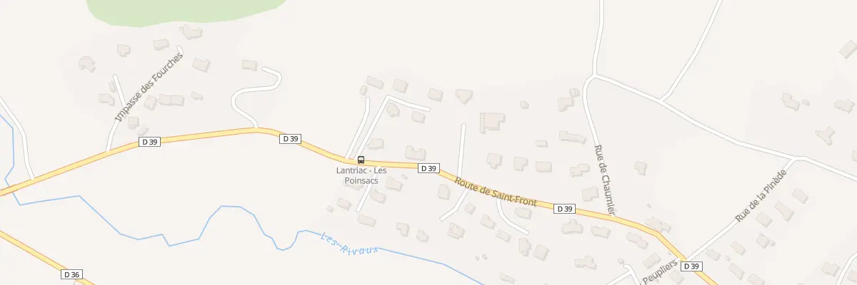 Plan du 21 Rte de Saint Front à Lantriac