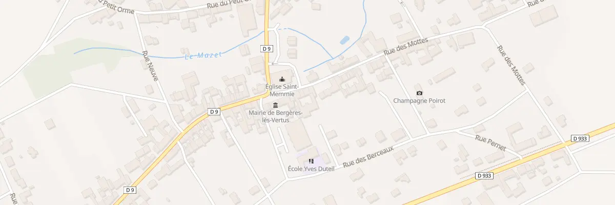Plan du 1 Rue des Mottes à Bergères-lès-Vertus