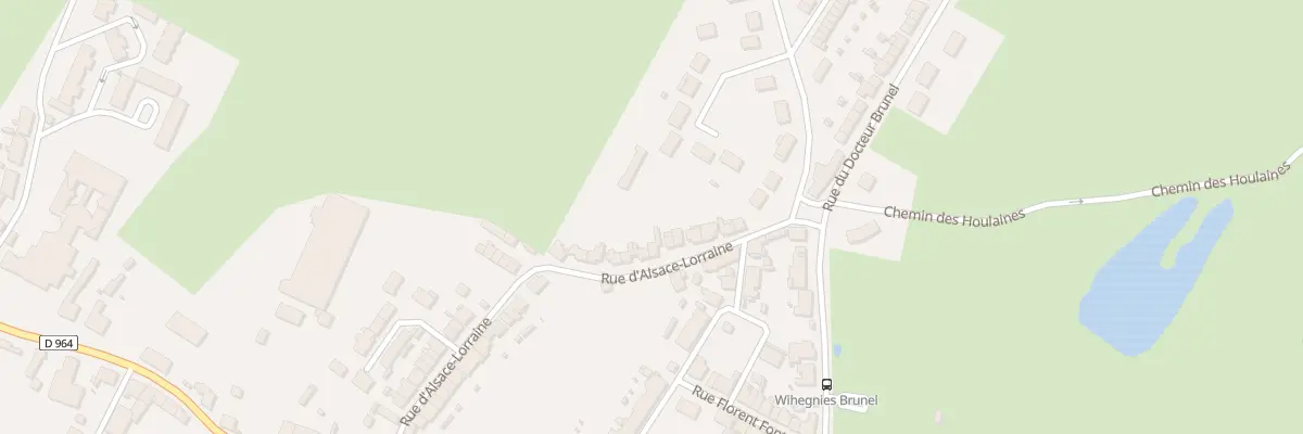 Plan du 44 Rue d’Alsace Lorraine à Wignehies
