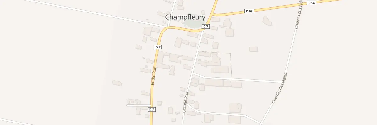 Plan du 8 Gr Grande Rue à Champfleury