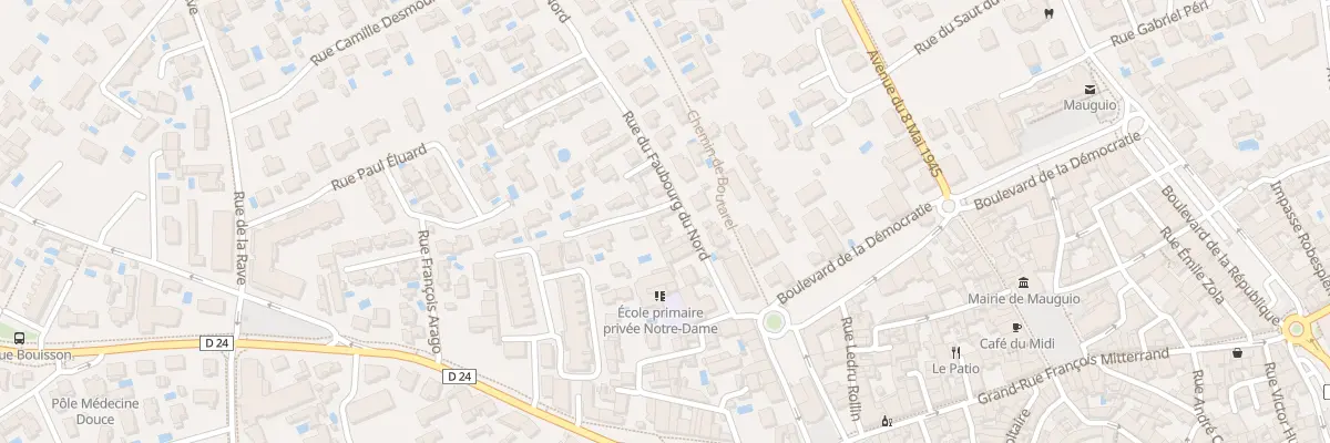 Plan du 83 Rue Faubourg du Nord à Mauguio