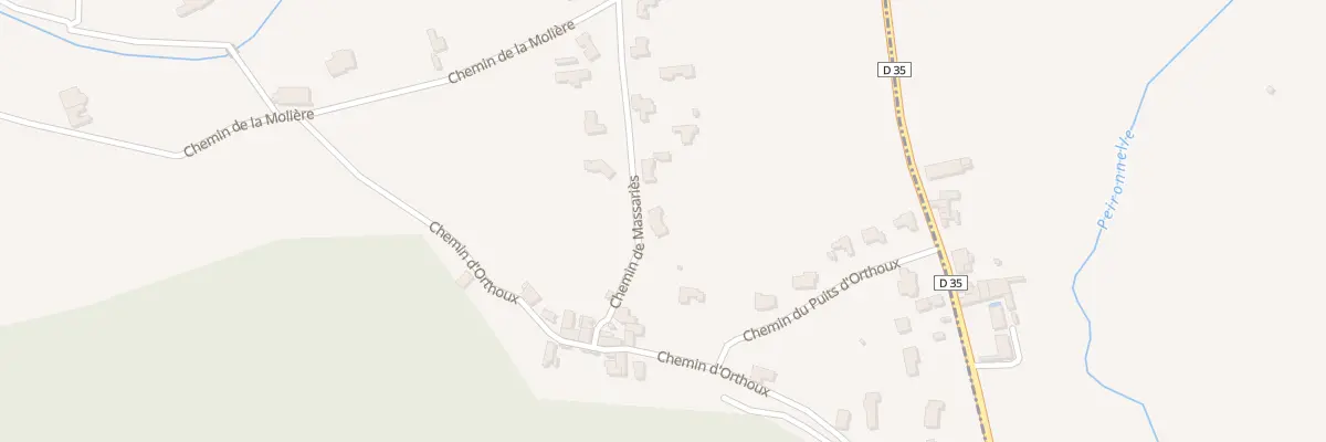 Plan du 171 Che de Massariès à Tornac