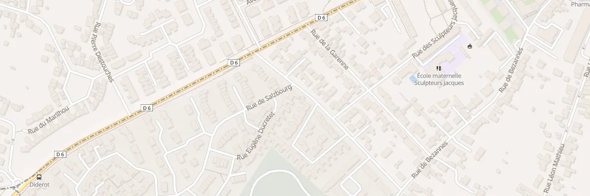 Plan du 1 Rue de Salzbourg à Reims