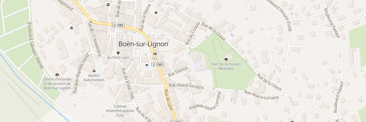 Plan du 12 Rue Damon à Boën-sur-Lignon