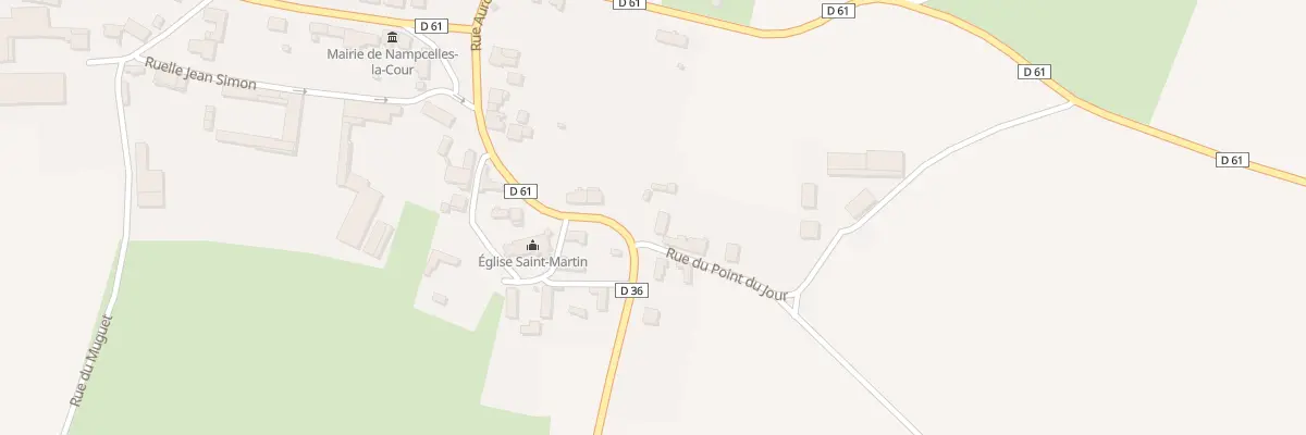Plan du 13 Rue Aurore Hallez à Nampcelles-la-Cour
