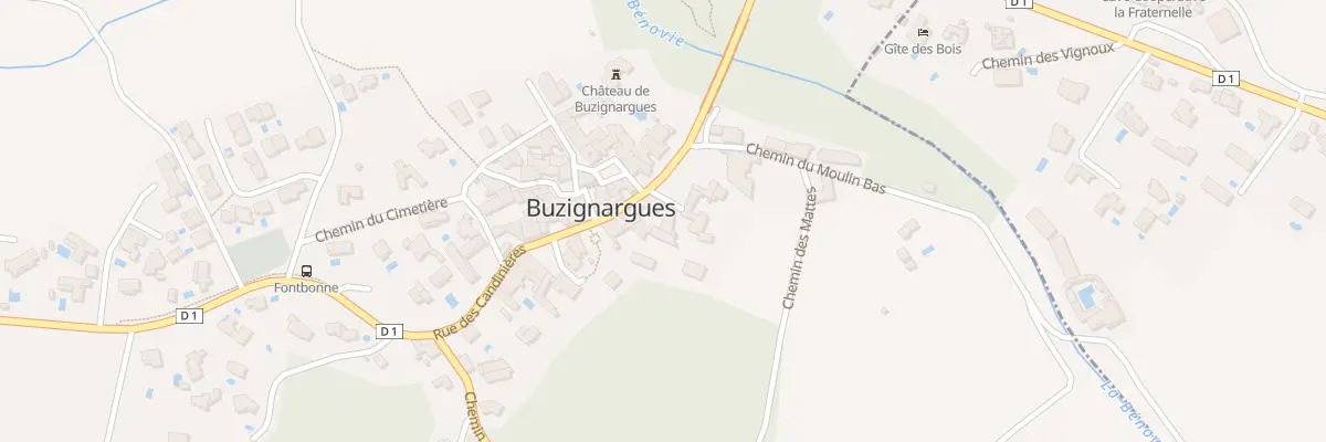 Plan du 32 Rue de la Bénovie à Buzignargues