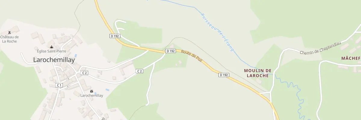 Plan du 2 Rte des Anciennes Ecoles à Larochemillay