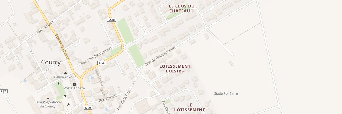 Plan du 12 Rue de Rocquincourt à Courcy
