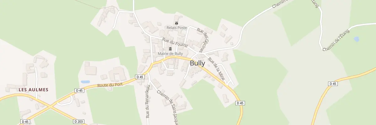 Plan du 9 Rte du Port à Bully