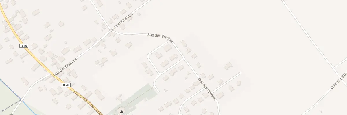 Plan du 2 Rue de l’Eglise à Mergey