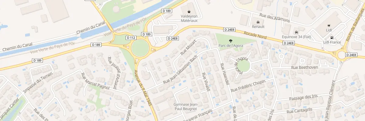 Plan du 127 Rue Mozart à Mauguio