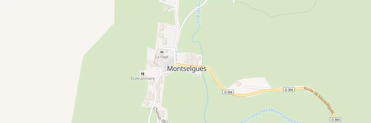 Plan du 79 Rte de Montselgues à Montselgues