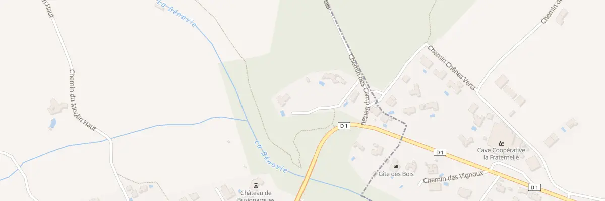 Plan du 5794F Rue de la Bénovie à Buzignargues