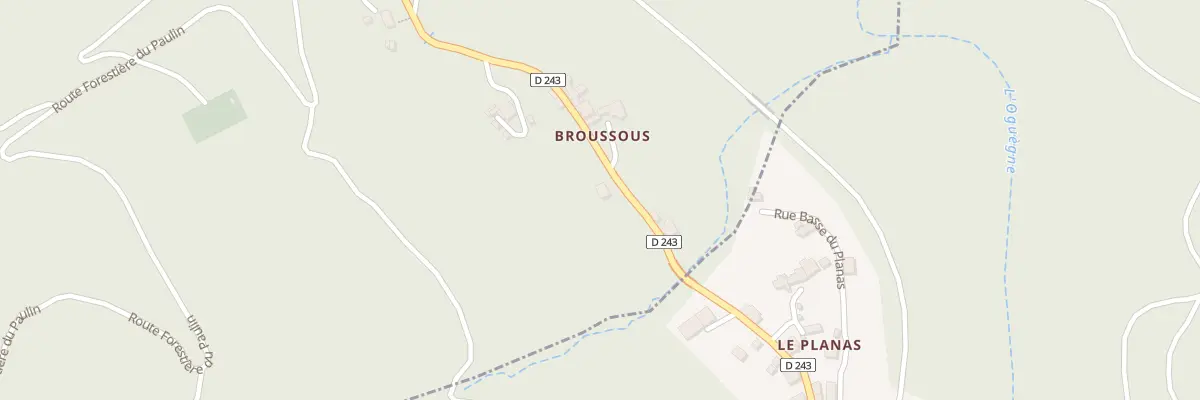 Plan du 5383 Broussous à Chamborigaud