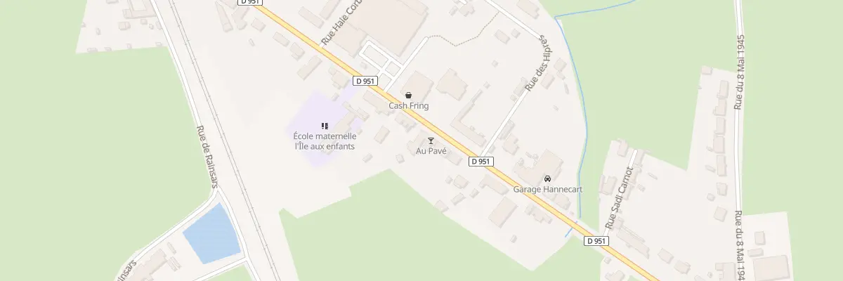 Plan du 50 Rue Sadi Carnot à Sains-du-Nord