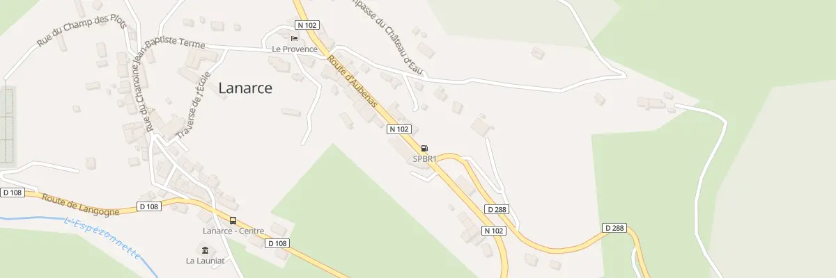 Plan du 5027 La Bruge à Lanarce