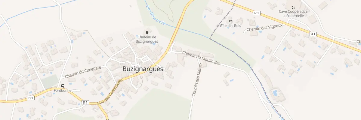 Plan du 90 Rue de la Bénovie à Buzignargues