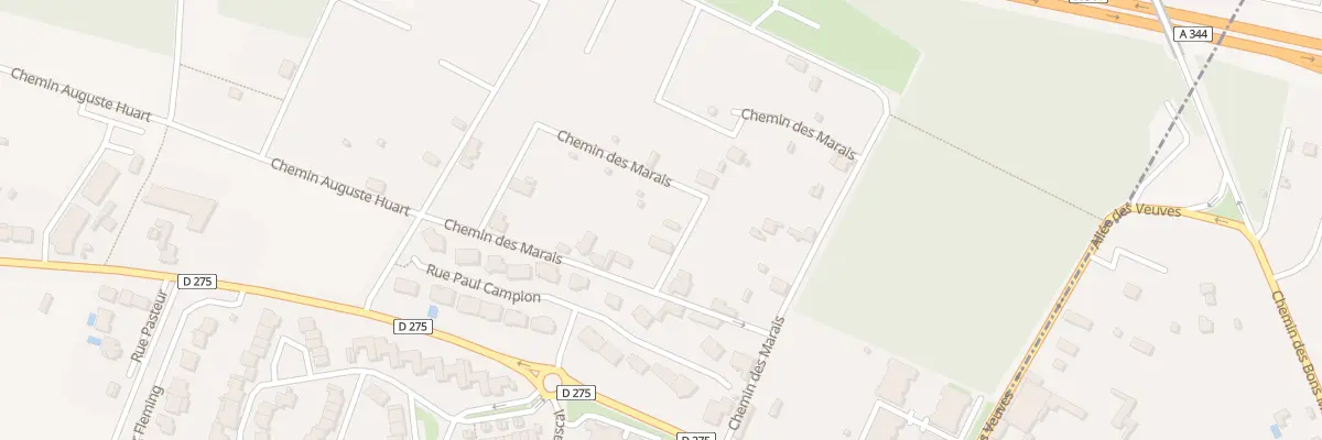 Plan du 9012 Che des Marais à Tinqueux