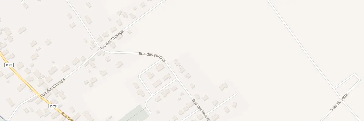 Plan du 28 Rue des Vordres à Mergey