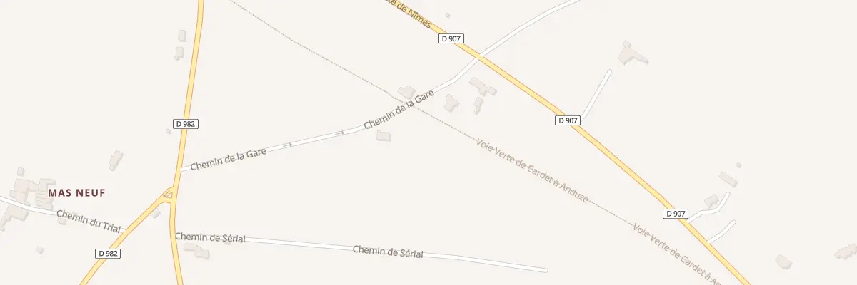 Plan du 264 Che de la Gare à Tornac