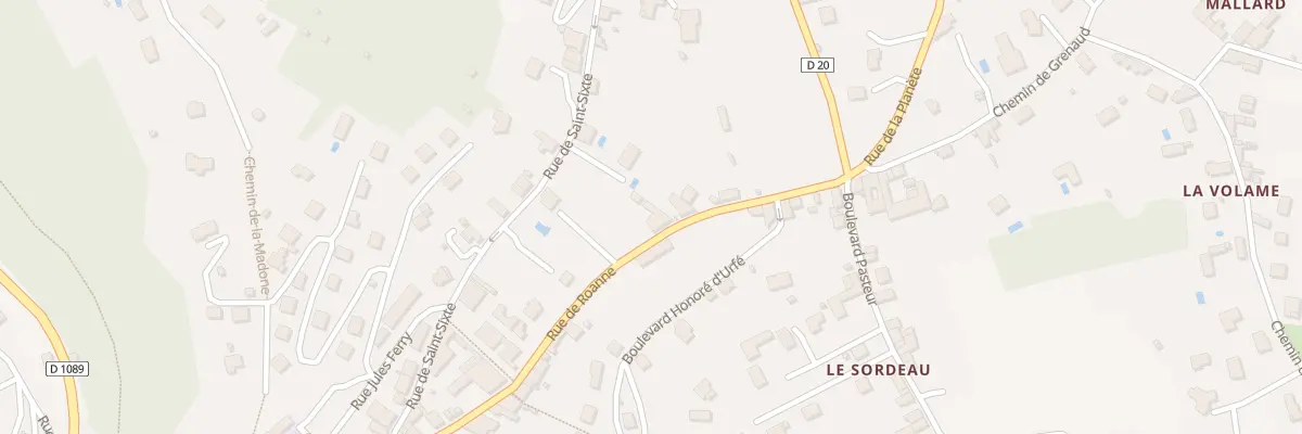 Plan du 66 Rue de Roanne à Boën-sur-Lignon