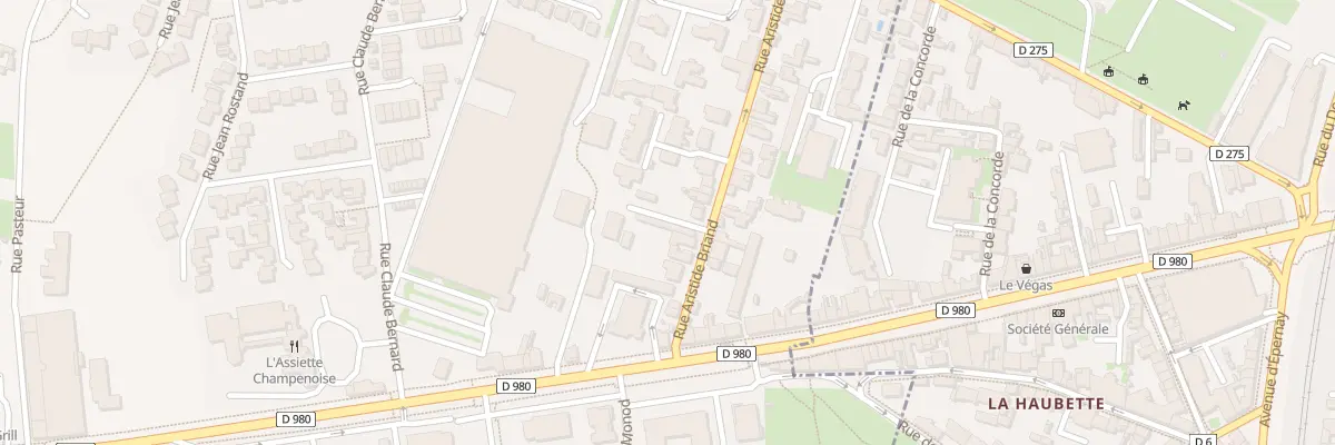 Plan du 13 Rue Aristide Briand à Tinqueux