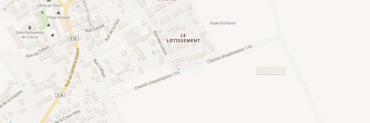 Plan du 2 Rue Robert Baudesson à Courcy