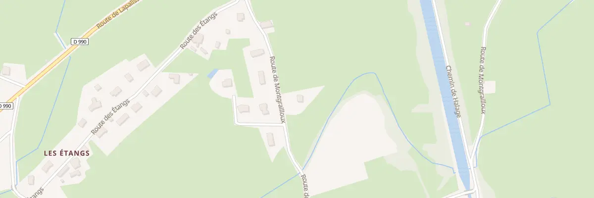 Plan du 1100 Rte de Montgrailloux à Chambilly