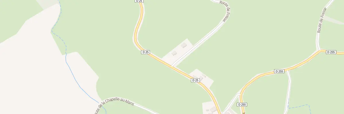Plan du 41 Rte de Fresse à Uxeau
