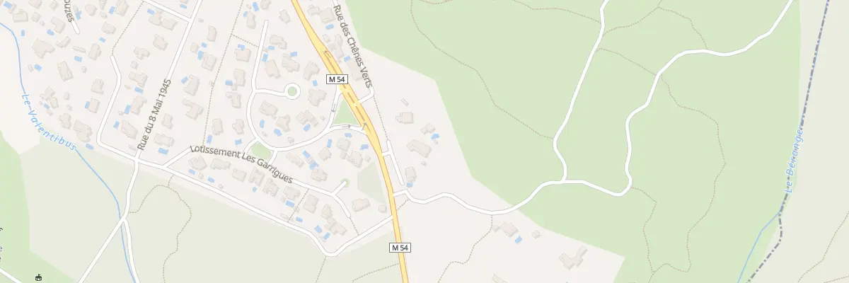 Plan du 77 Rte de Montpellier à Sussargues