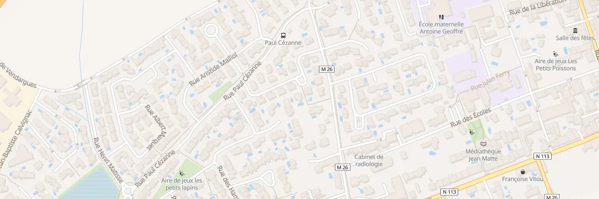 Plan du 7 Rue du Mas de Baillargues à Baillargues
