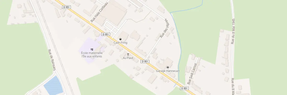 Plan du 25 Rue Sadi Carnot à Sains-du-Nord