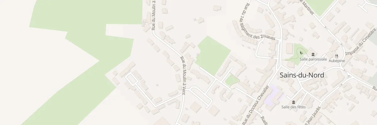 Plan du 28 Rue du Moulin à Vent à Sains-du-Nord