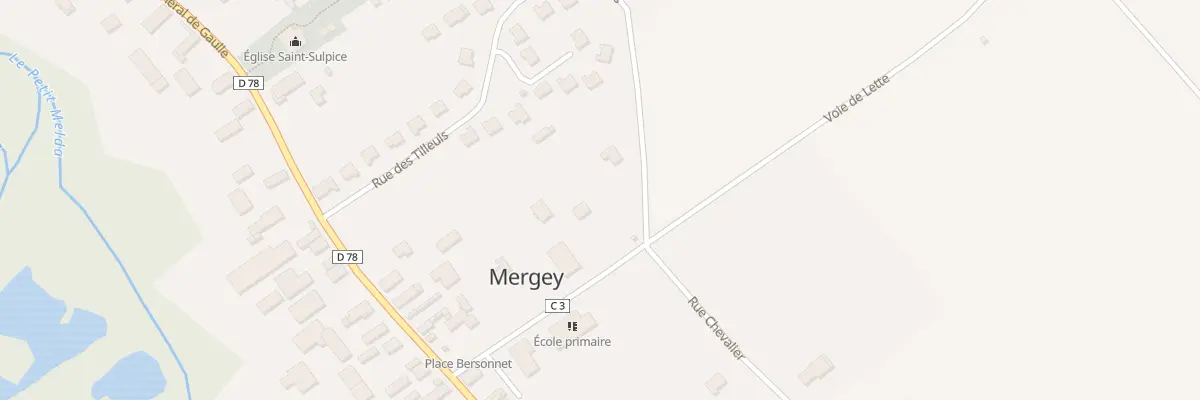 Plan du 1B Rue des Vordres à Mergey
