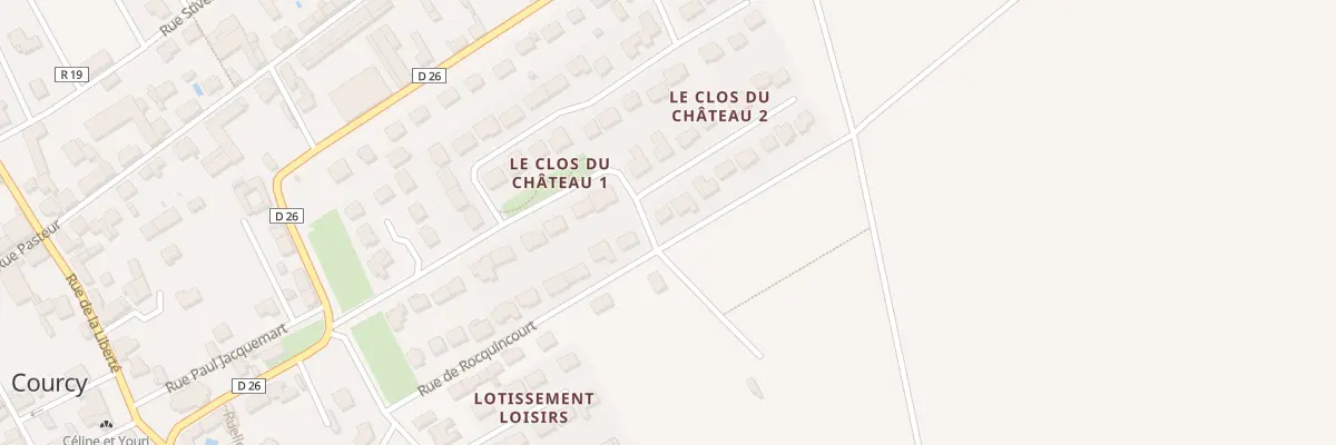 Plan du 14 Rue Christian Desgrippes à Courcy