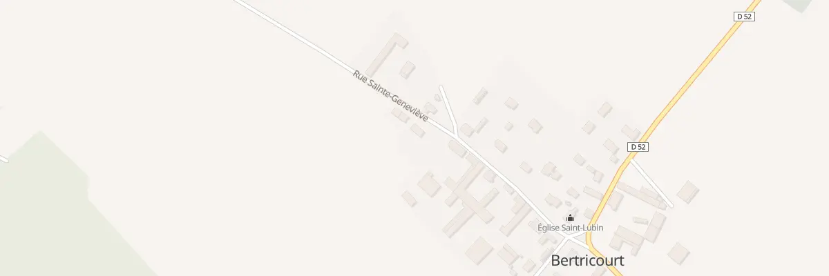 Plan du 13 Rue Ste Genevieve à Bertricourt