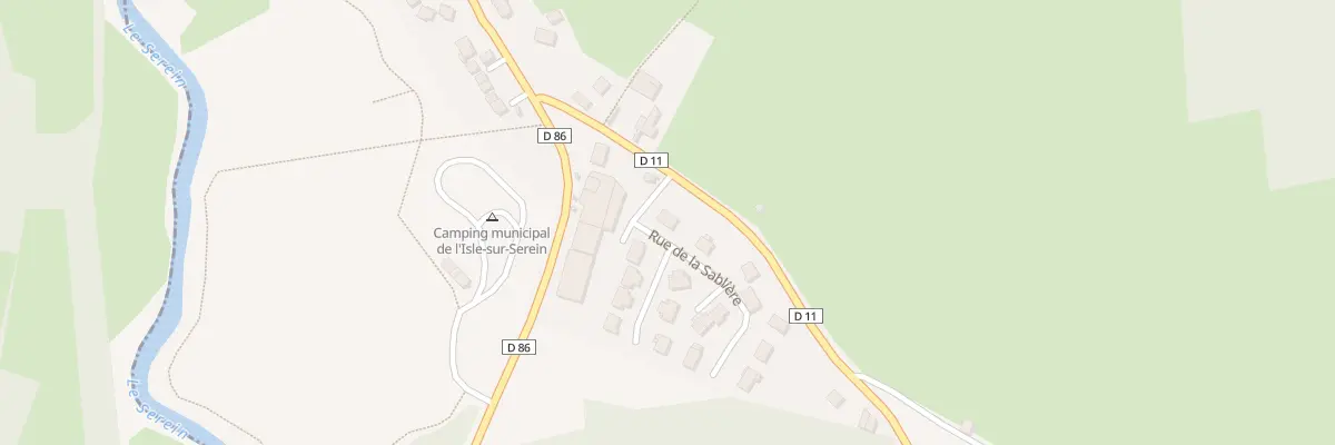 Plan du 1 Rue de la Sablière à L’Isle-sur-Serein